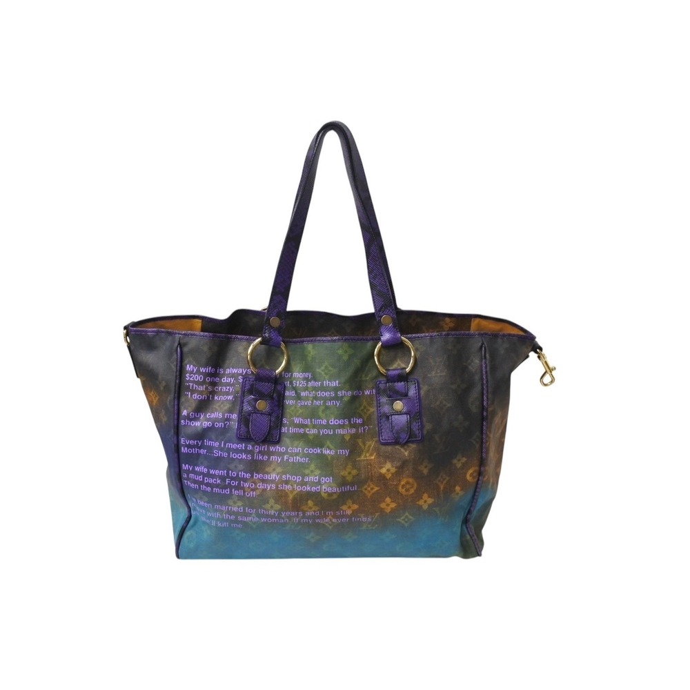 LOUIS VUITTON Richard Prince Heartbreak Monogram Jokes canvas Violet accents